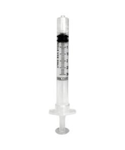 SKU# 120006IM 3cc Safety Syringe only, Luerlock, per bx