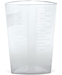 SKU# DYND80417 Graduated Plastic Beaker 1000cc, slv