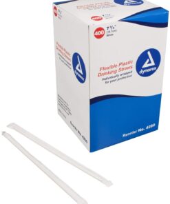 SKU# 4260 Flex Straws, Wrapped, 400/bx, per bx
