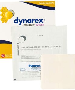 SKU# 3073 L-Mesitran Border(MediHoney) 4"x4", per box