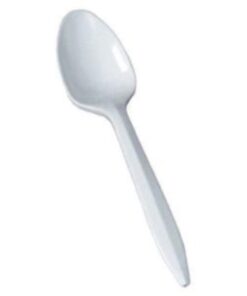 SKU# 05700 Teaspoon, White, 1000/cs, per cs