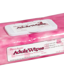 SKU# 80-501 DermAssist Adult Wipes, 9"x13", Red Pack