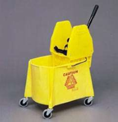 SKU# 335-37BZ   Standard Mop Bucket, 35 qt. w/ Down Press Wringer