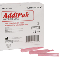 SKU# 200-59 Saline Vial, 5 mL, Crack Top, 100/bx, per bx