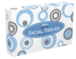 SKU# 1308 - Dynarex Generic Facial Tissue, 100/bx, 30bx/cs, per cs