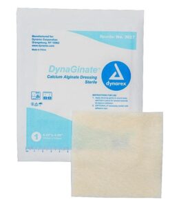 SKU# 3027 DynaGinate Calcium Alginate 4"x4", per box