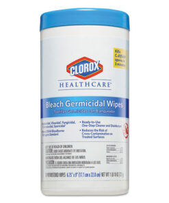 SKU# 30577 *CURRENTLY UNAVAILABLE* Clorox Clinical Wipe 5"x6", 6tub/cs, per cs