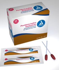 SKU# 1202 Povidone Iodine Swab Stick, per bx