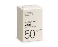 SKU# 760050 GlucoCard Vital Test Strips, 50/bx, per bx