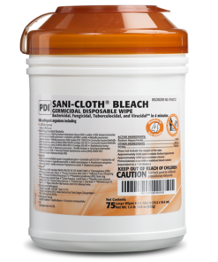 SKU# P54072 Sani-Cloth Bleach Wipe, 6"x10.5", per tub
