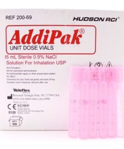 SKU# 200-69 Saline Vial, 15 mL, Crack Top, 48/bx, per bx