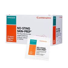 SKU# 59420600-Skin Prep (No-Sting version), (50/bx), per box