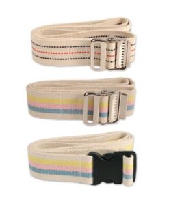 SKU# 4354- Gait Belt, Plastic Buckle, Quick Release 60"x2", Multi-color, 36 cs/per each