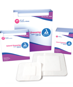 SKU# 3492  2x3.5 Border Gauze (25/bx, 6bx/cs) bx