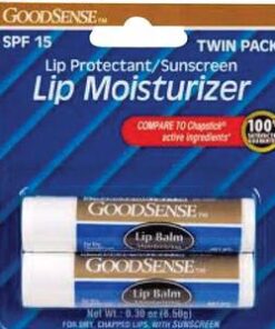 SKU# 00545 - (NO LONGER AVAILABLE) Good Sense Moisture Lip Balm with SPF 15, .15 oz (2/pk, 48/cs)pk