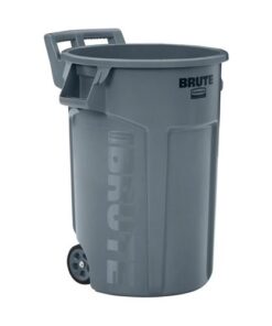 SKU# RCP 1929 Vented Wheeled Brute Container, 44 gal. Gray
