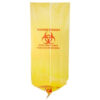 SKU# HD3750Y PP  Biohazard Yellow 37"x50" Can Liner, 17mic, 200/cs, cs