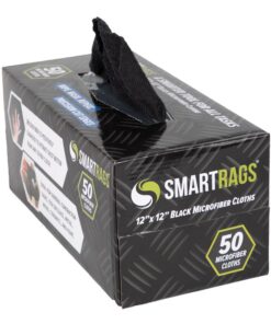 SKU# M950BLK - Monarch 12x12 Microfiber Smart Rag, Black, (50/bx), bx