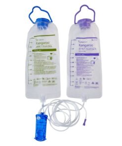 SKU# B10FF - Enteral Feeding Pump Flush Bag Set Kangaroo OMNI™ 1000 mL NonSterile, cs