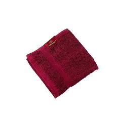 SKU# 107546  Wash Cloth, 12x12 Cotton, 1 lb, Burgandy, per dz